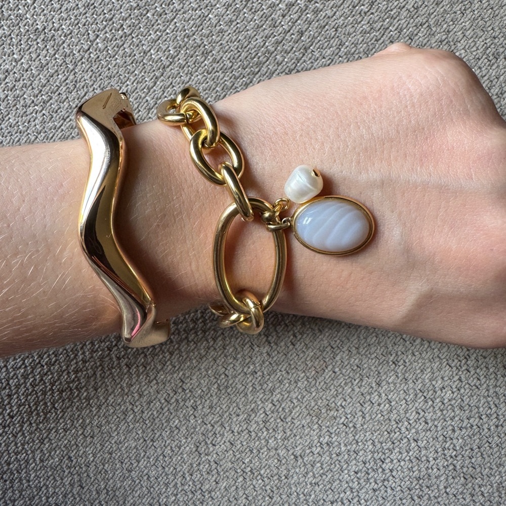 J Crew Bracelet Bundle: Charms, Modern Shapes